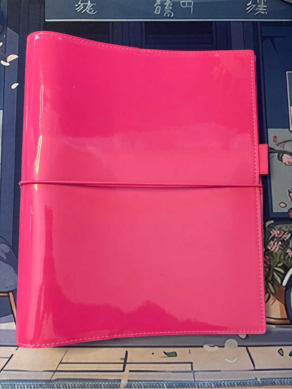 Filofax Domino in Pink Patent Leather - A5